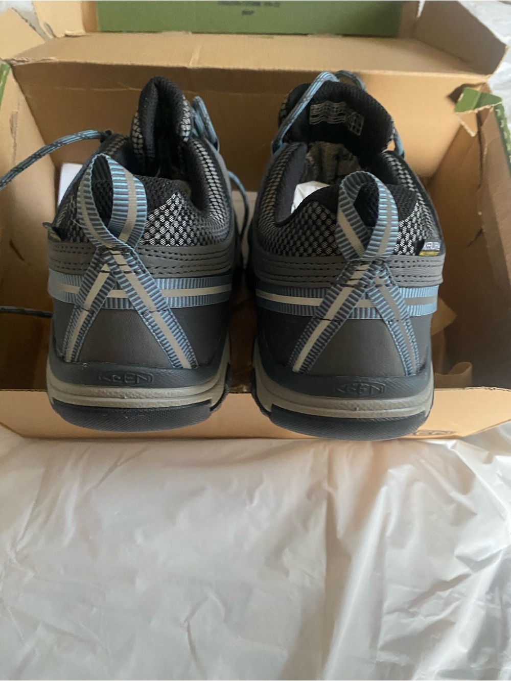 KEEN women’s Gray and Black Hiking Shoes, Targhee 3, brand new in box, size 10 - Picture 6 of 8